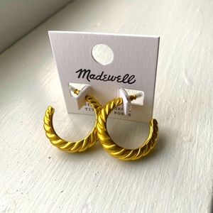 Madewell Large Puffed Hoops
